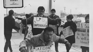 Anti-Vietnam War protesters in Wichita, Kansas in 1967, U.S. National Archives and Records Administration